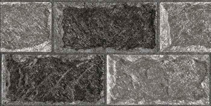 Goodwill Ceramic Wall Finishing Tile Mid Grey, Dark Grey, Charcoal Crack, 250 x 500 mm