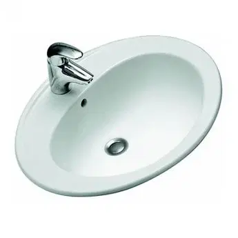 Twyford Alcona Countertop Basin – Oval, 560 x 475 x 190mm, 1H