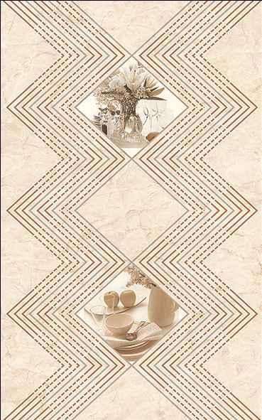 Goodwill Ceramic Wall Finishing Tile Ivory, Mustard, White Mosaic Inkjet, 250 x 400 mm