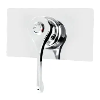Twyford Sola Concealed Thermostatic Shower Valve (with Wall Outlet Elbow) — Chrome, 8.6L/min — Pieces