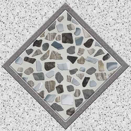 good will Ceramic Floor Finishing Tile Dark Grey, Mid Grey, Light Grey Paving Stone, 400 x 400 mm