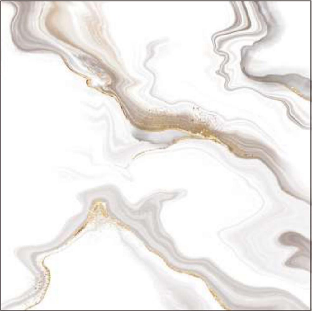 Goodwill Ceramic Floor Tile Calacatta Gold / Grey Glossy, 600 x 600 mm