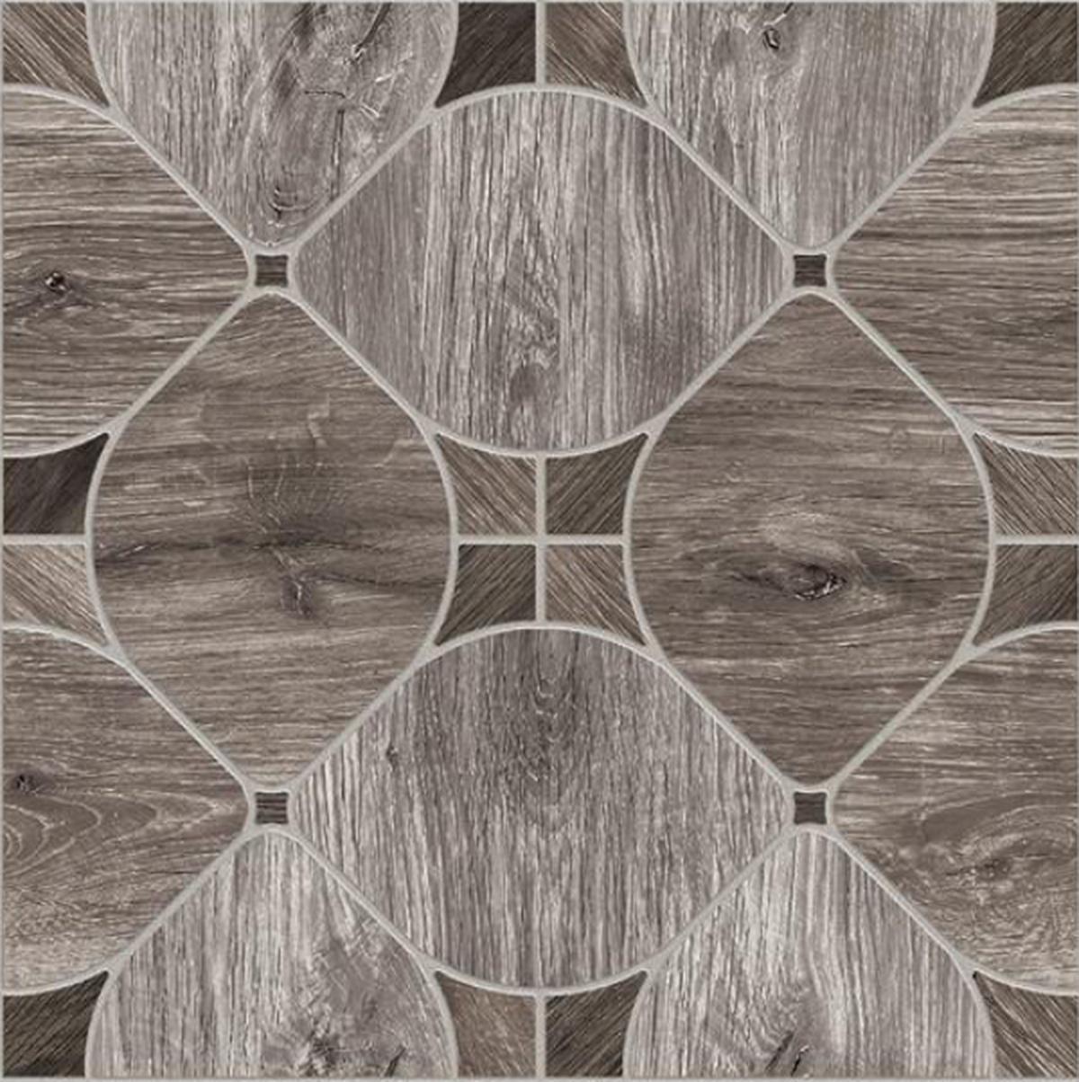 Royal Castle Ceramic Floor & Wall Tile Natural Oak / Brown Matte, 400 x 400 mm