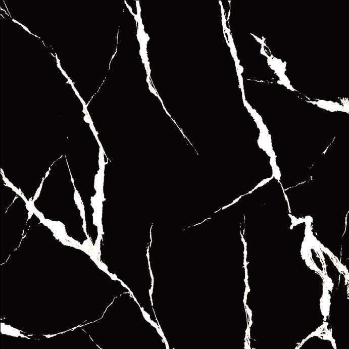 goodwill Ceramic Floor Finishing Tile Nero Black Marble, Statuario White Super Polished, 600 x 600 mm