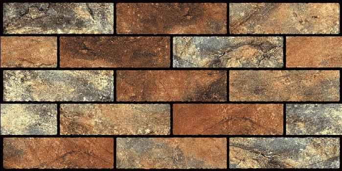 Goodwill Ceramic Wall Finishing Tile Coffee Brown, Chocolate, Tan, Mid Grey Crack, 250 x 500 mm
