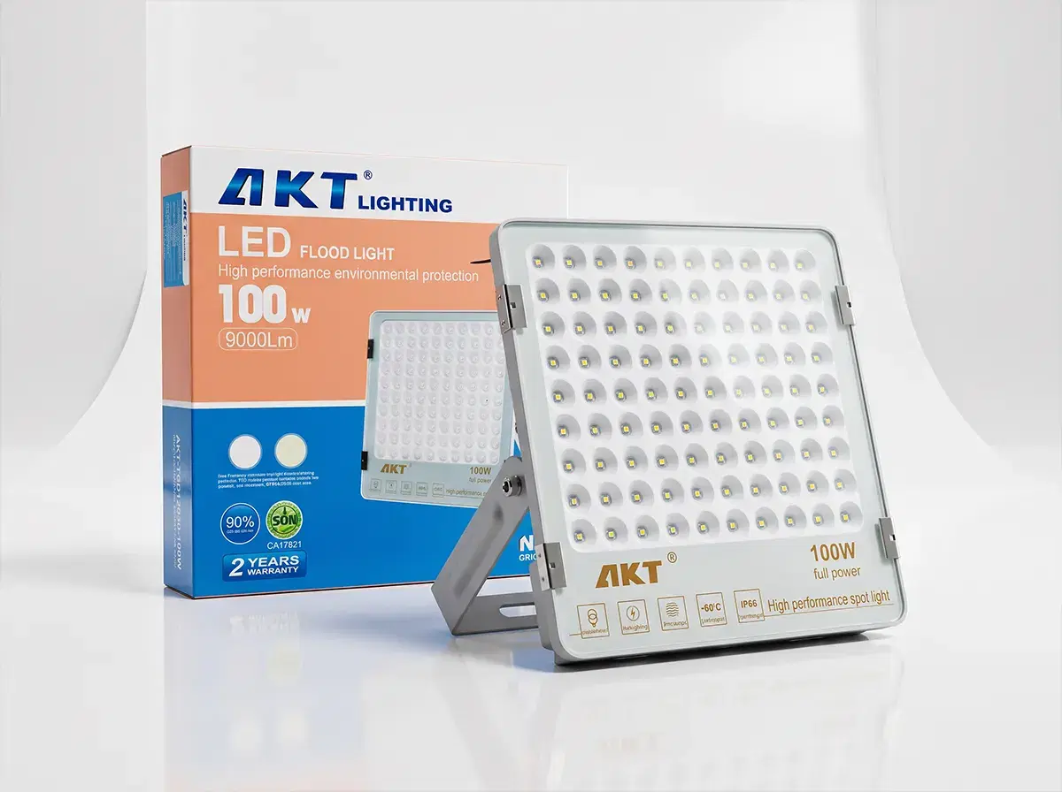 AKT LED Floodlight 100W IP66 9000K — Piece