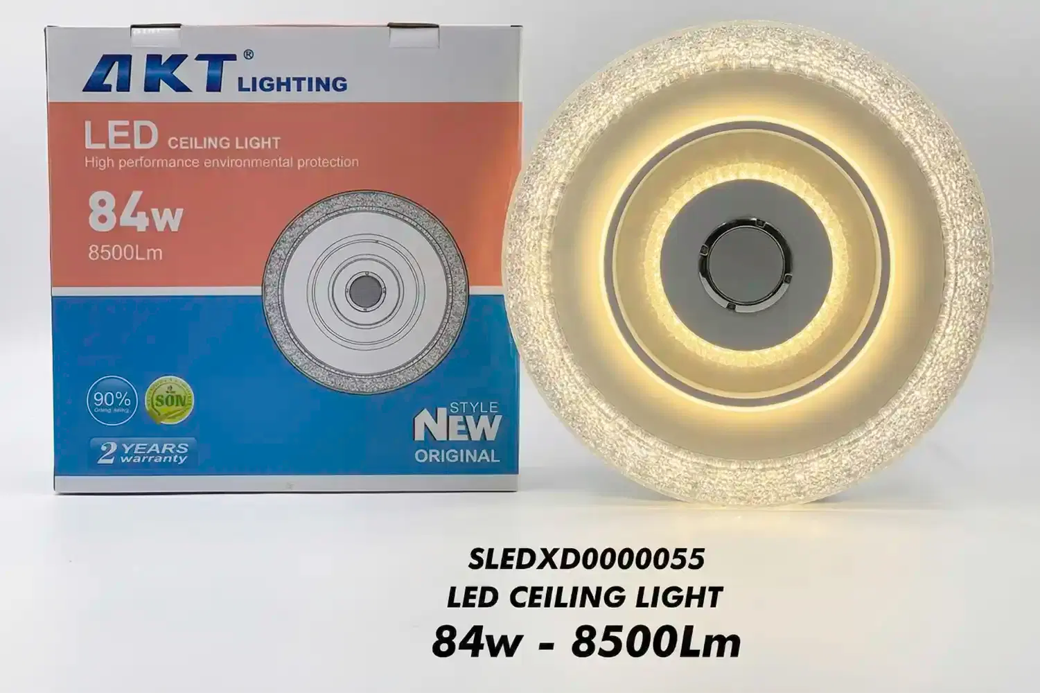 AKT LED Ceiling Light 84W Round Surface Mount 7000K — Unit